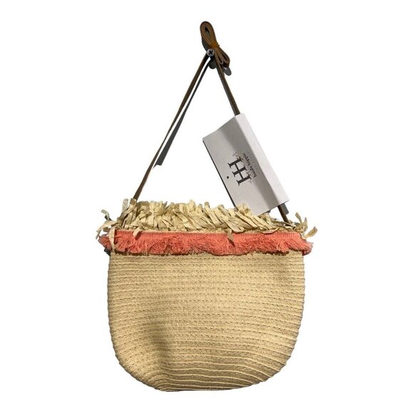 Haute Hippie Kids Girls Style Straw Purse Bag One Size Boho Fringe‎ Vacation - Picture 1 of 7